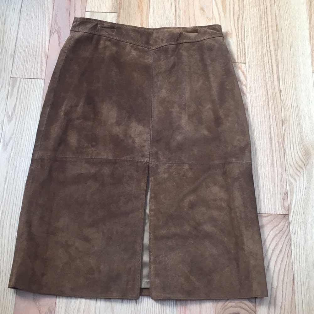 Banana Republic Brown Leather Skirt